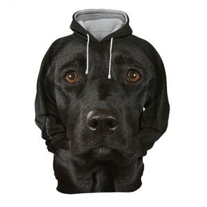 Black Labrador hoodie, size large. Men’s or women’s.
